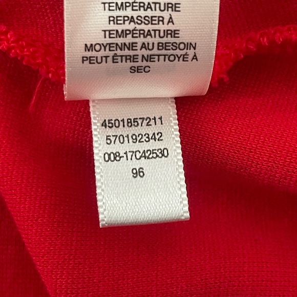 Chico's Red Long Sleeve Tunic Top Size 12 - Picture 8 of 11